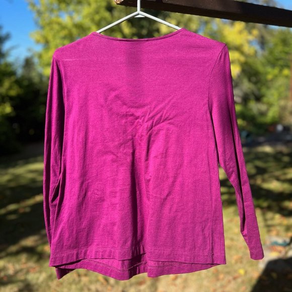 Beaded sequined yoke knit blouse - Picture 4 of 4